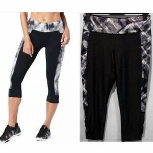 90 Degree By Reflex Black capris Leggings Size Medium